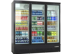 Glass Door Beverage Display