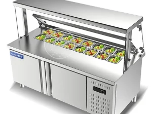 Freezer Display Salad Bar Counter