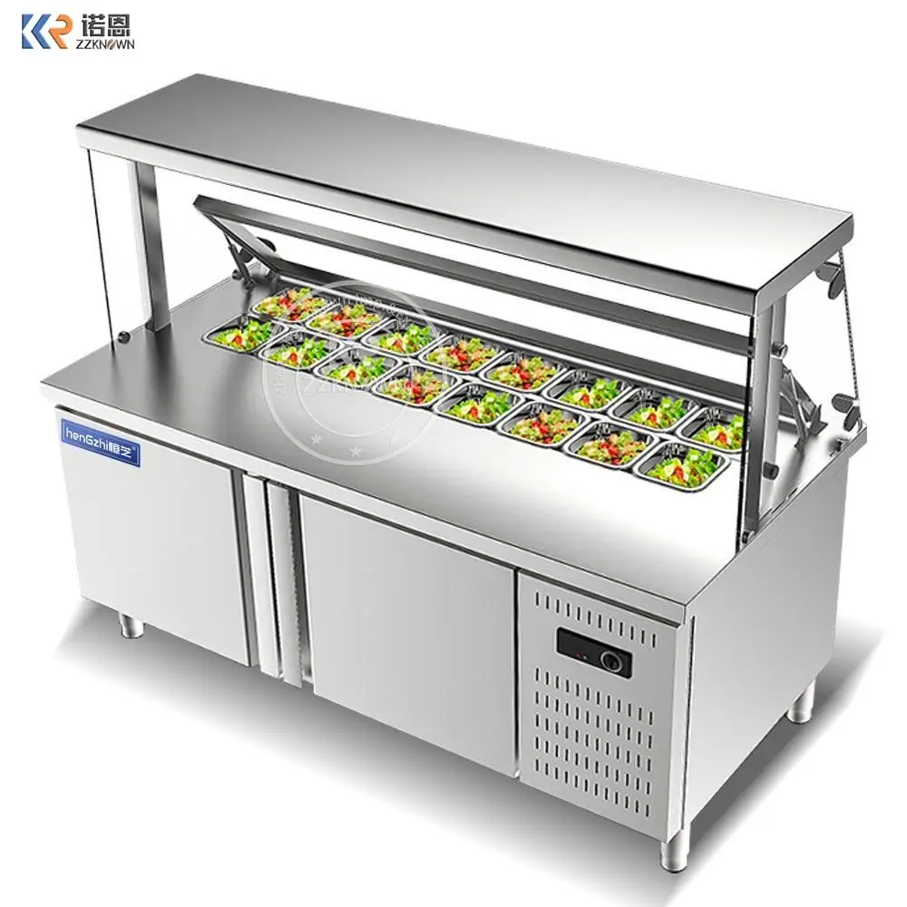 Freezer Display Salad Bar Counter